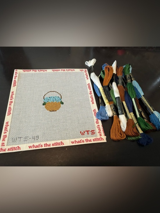 Whats the stitch Other - What’s the stitch Mini Hydrangea Basket with dmc threads